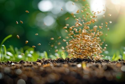 Méthode douce pour un gazon dense : semer sans déranger les couches de sol